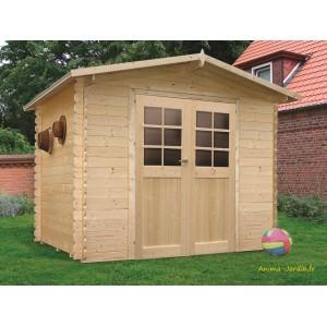 Abri de jardin en bois 19mm, amberg, 6m² - s8603-sans plancher_0