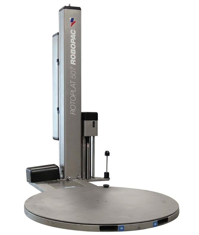 Banderoleuse à plateau tournant Rotoplat Inox - Version adaptée au secteur alimentaire et environnements humides_0