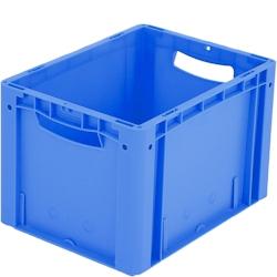 BITO Bacs gerbables norme Europe, série XL L400 mm x l300 mm x H270 mm bleu - bleu plastique polypropylène 4250692928830_0