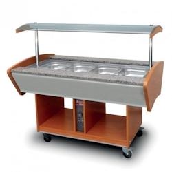 Buffet Chaud Central - 4 bacs GN 1/1 - Furnotel - 0645760500232_0