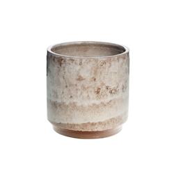 Cache pot Houma 23 cm -  Marron Rond Terre Cuite Amadeus 23x23 cm - marron faïence 3520071979588_0
