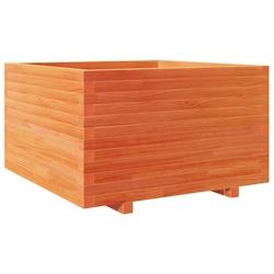 Helloshop26 - Jardinière bac lit surélevé plantes fleurs terrasse jardin cire 80 x 80 x 49,5 cm bois de pin massif marron 02_0038503 - 3000217707973_0
