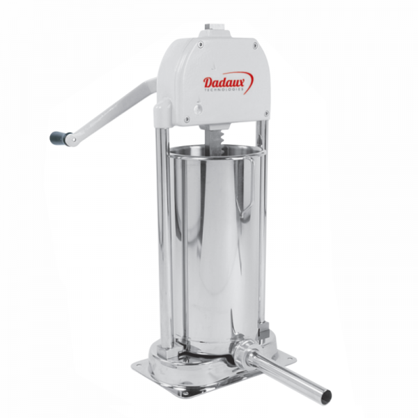 Poussoir à viande manuel 13 litres - Dadaux PM13 - Cylindre inox et 3 cornets_0