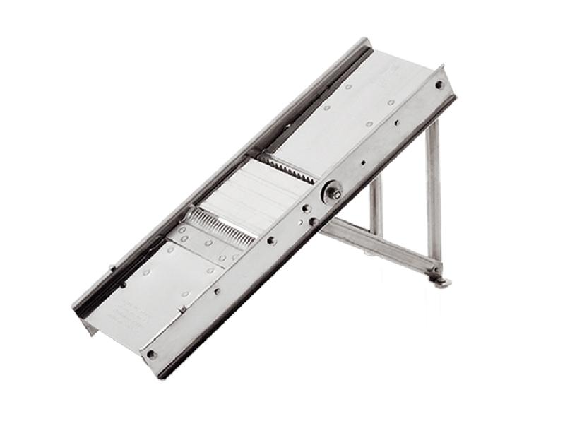 MANDOLINE INOX STANDARD SANS CHARIOT PROTECTEUR À  44 LAMES