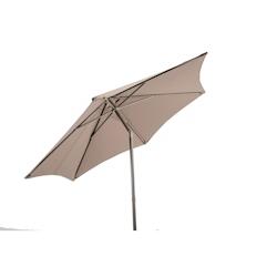 Parasol Pushup 2.4M Inclinable Marron - Aluminium - marron PARARO076_1_0