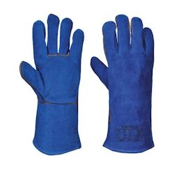 Portwest - Gants de soudeur en cuir croute de vachette bleue Bleu Taille 10 - bleu 5036108263745_0