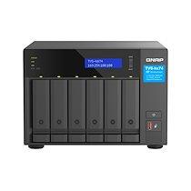 QNAP TVS-H674 NAS Tower Intel® Core i5 i5-12400 32 Go DDR4 0 To QuTS hero Noir_0
