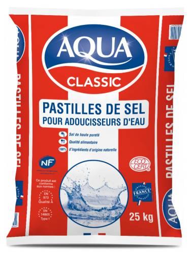 Pastilles de sel Aqua Classic pour adoucisseur - Sac 25kg - Les Salins du Midi - 116656 - 535537_0