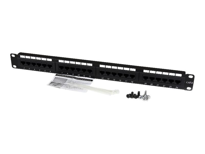 STARTECH.COM 24 PORT 1U RACKMOUNT CAT 6 110 PATCH PANEL - 24 PORT NETWORK PATCH PANEL - RJ45 ETHERNET 110 TYPE RACK MOUNT PATCH PANEL 1U (C6PANEL24) - TABLEAU DE CONNEXIONS - 1U