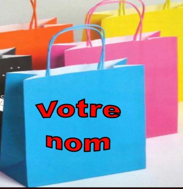 250 Sacs personnalisés, kraft brun - blanc ou coloré, à poignées torsadées, 180x80x240 mm - SKFTPTTP-DN02/2P_0
