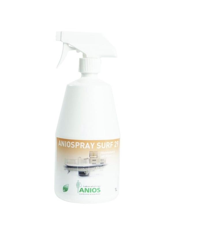 Aniospray surf 29 - Bidon de 1L avec pulvérisateur - Désinfectant rapide pour surfaces et matériel médical_0