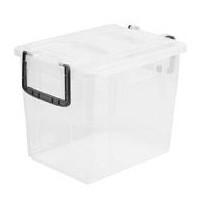 Bac de stockage pour aliments 20L - Blanc - Normes alimentaires - Poignées et couvercle_0
