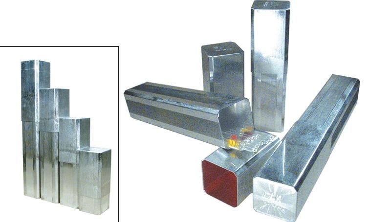 Boîte de stérilisation en inox pour pipettes 150 - 240 x 65 x 65 mm