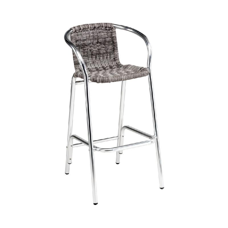 Chaise haute aluminium tressée - Bora - Stamp_0