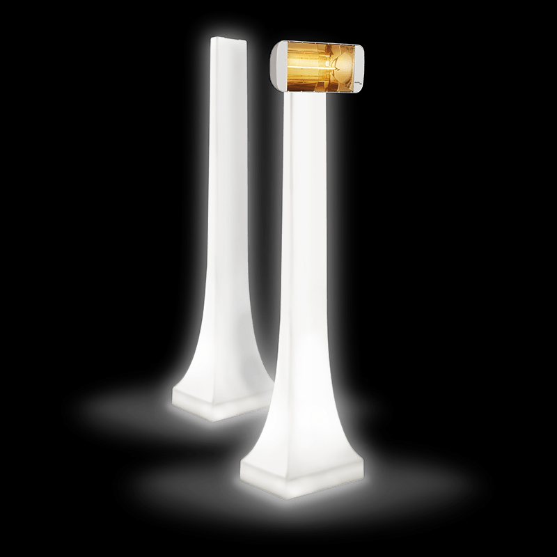 Chauffage radiant électrique blanc HELIOSA 66 (Amber Light) + support OBELISK - STAR PROGETTI - 104651+106488+106518_0