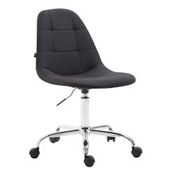 CLP Fauteuil de bureau Reims Tissu Noir - noir textile 192486001_0