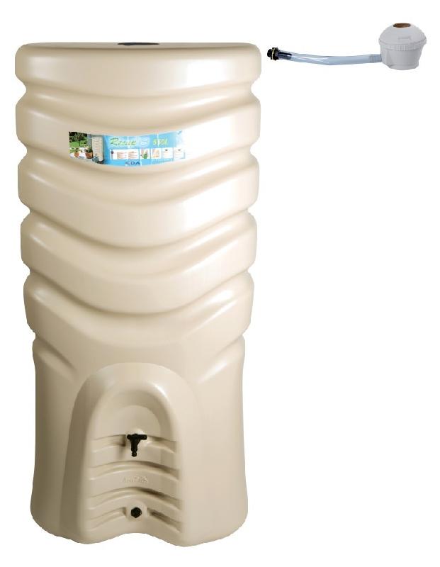 Cuve murale - récupérateur d'eau 550 litres OFG + kit collecteur - CVMROHDBG-ED04_0