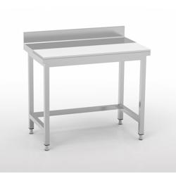 ERATOS Table De Preparation Aisi-304 18/10 Sans Etagere Avec Renfort - Profondeur 600 - 1500X600X850 - Livree Demontee MMCSD60-150 - MMCSD60-150_0
