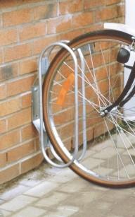Griffe vélos murale fixe ou orientable - support vélo mural - fabrication française - finition galvanisée_0