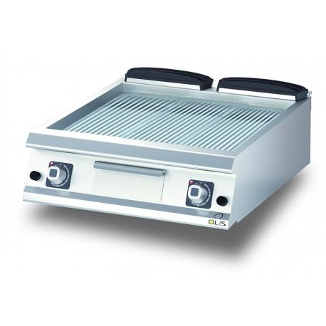 Grillade gaz - plaque rainurée chromée 745x700 mm - Diamante 90 Olis - D9410TFTTGCR_0