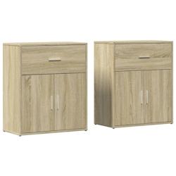 Helloshop26 - Buffet bahut commode armoire meuble de rangement organisateur cuisine salle de séjour salons lot de 2 sonoma 60 x 31 x 02_0036815 - 300_0