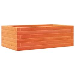 Helloshop26 - Jardinière bac lit surélevé plantes fleurs terrasse jardin cire 70 x 40 x 23 cm bois de pin massif marron 02_0038479 - 3000217690725_0