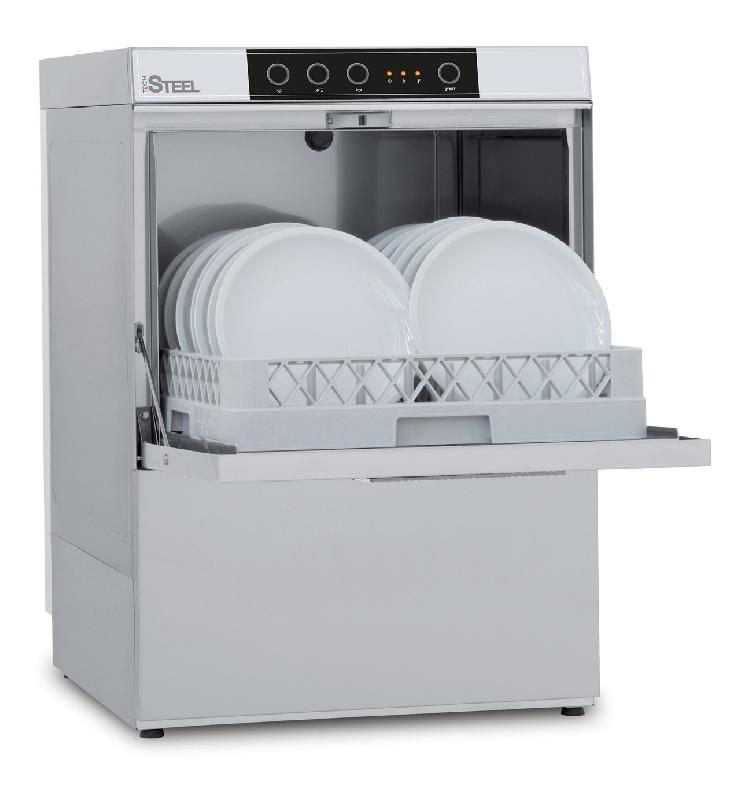 Lave-vaisselle professionnel STEEL361PV1 - pompe de vidange - panier 500 x 500 mm - Tri 400 V_0