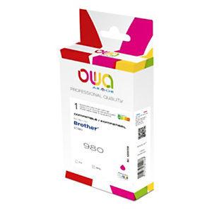 OWA Cartouche d'encre remanufacturée compatible pour Brother LC980M et LC1100M - Magenta_0