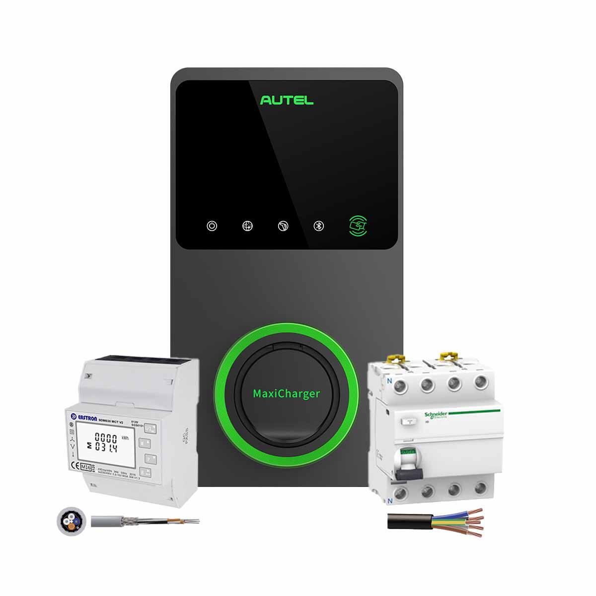 Pack borne de recharge en copropriété 22KW + Protection électrique + Smartcharging + Câble 5G10mm²_0