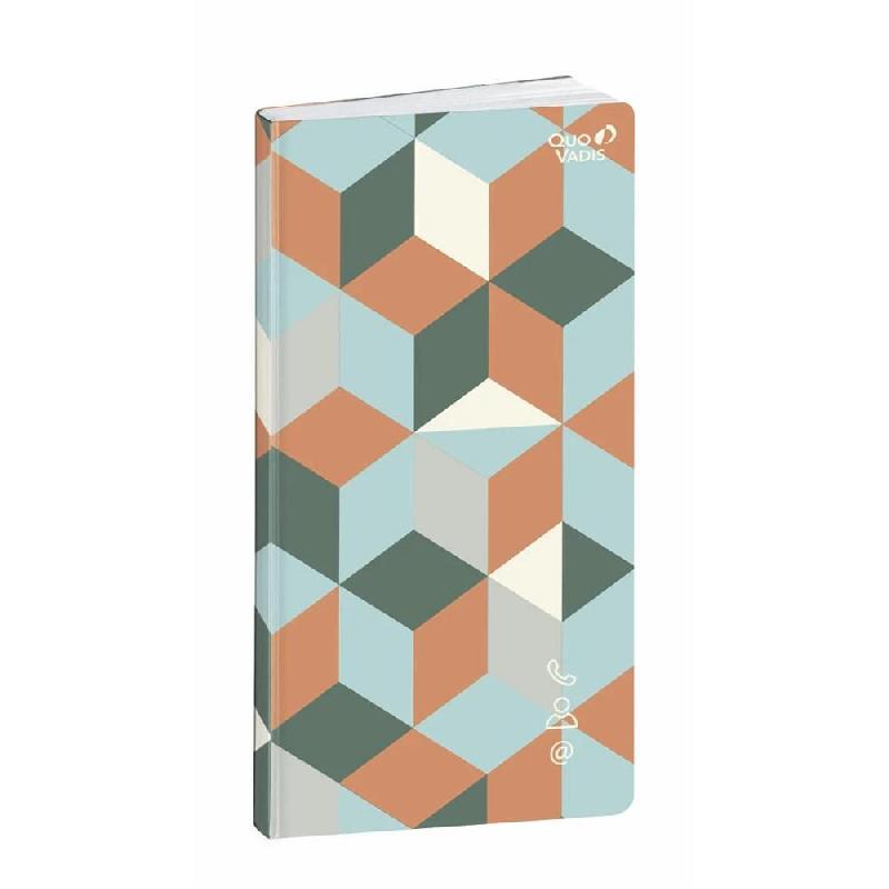 Quo Vadis - Répertoire alphabétique - Nova - Multicolore - 8,8x17 cm - Papier Clairefontaine blanc - Fabrication française - blanc papier 972065Q_0