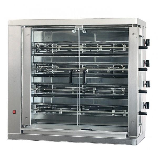 Rôtissoire électrique verticale 4 broches inox AISI 304 13.2 kW_0