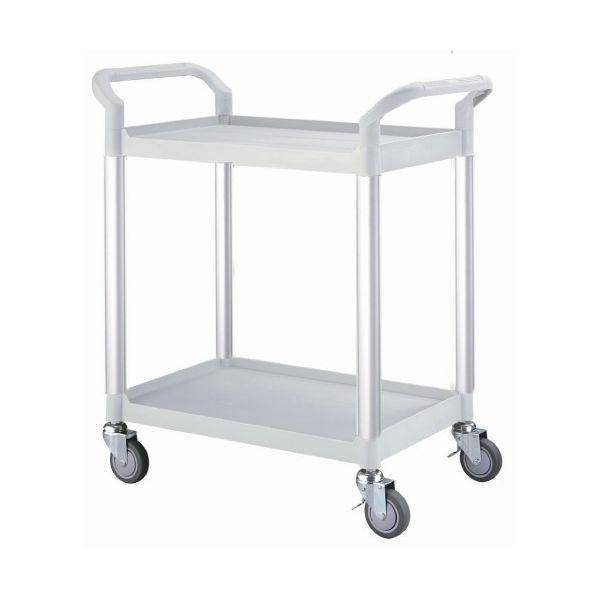 Servante multi-usage 2 plateaux - Avec ou sans bacs - Coloris gris clair ou noir - Contact alimentaire - Formats standard ou XL_0