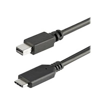 STARTECH.COM 1M / 3.3FT USB-C TO MINI DISPLAYPORT CABLE - 4K 60HZ - BLACK - USB 3.1 TYPE C TO MDP ADAPTER (CDP2MDPMM1MB) - CÂBLE DISPLAYPORT - USB-C POUR MINI DISPLAYPORT - 1 M