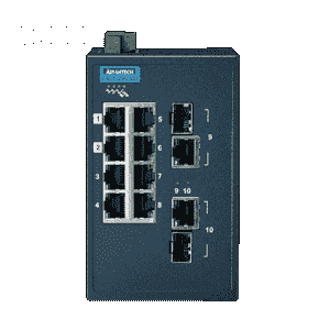 Switch industriel Rail DIN Modbus ProView - 8 ports FE + 2 ports Gb - Référence: EKI-5629C-MB-AE - Marque Advantech_0