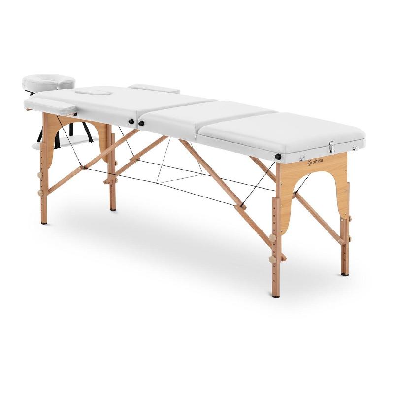 TABLE DE MASSAGE PLIANTE BOIS DE HÊTRE SAC INCLUS BLANC 14_0003639_0