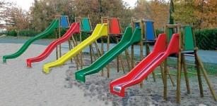 Toboggan échelle 1,10m pour enfants - Normes EN 1776 - Pin du Nord traité classe 4_0