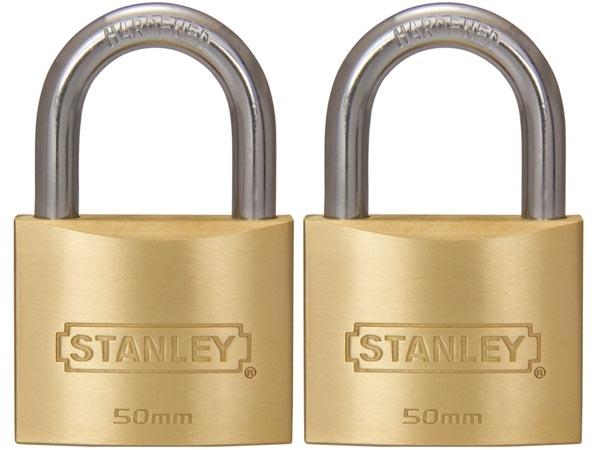 STANLEY - CADENAS - EN LAITON MASSIF - ANSE STANDARD - 50 MM - 2 PCS S_0