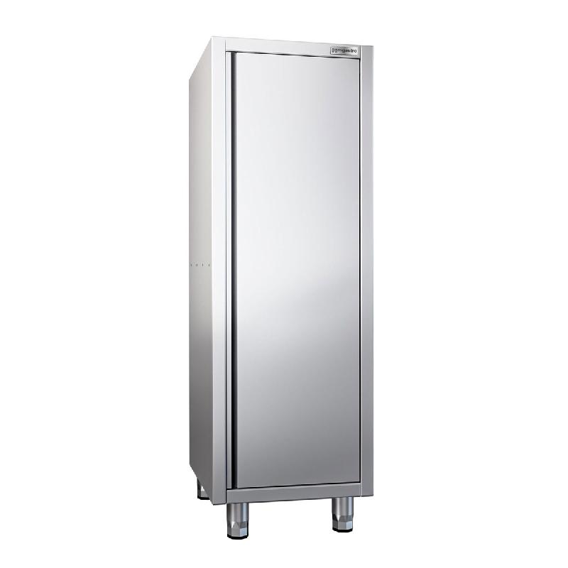 Armoire haute inox P 700 x H 1800 - 1 porte battante_0
