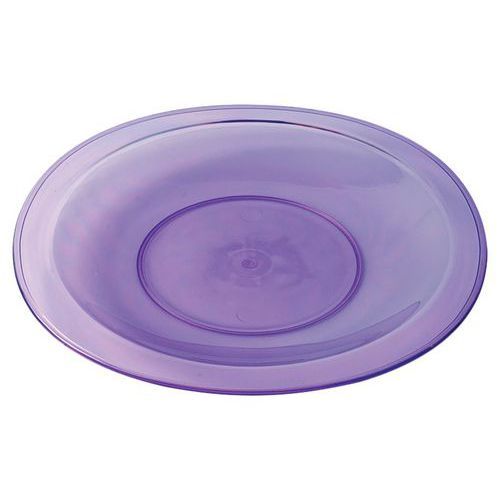 ASSIETTES PLATES COPOLYESTER Ø 26 CM - TRANSPARENT VIOLET
