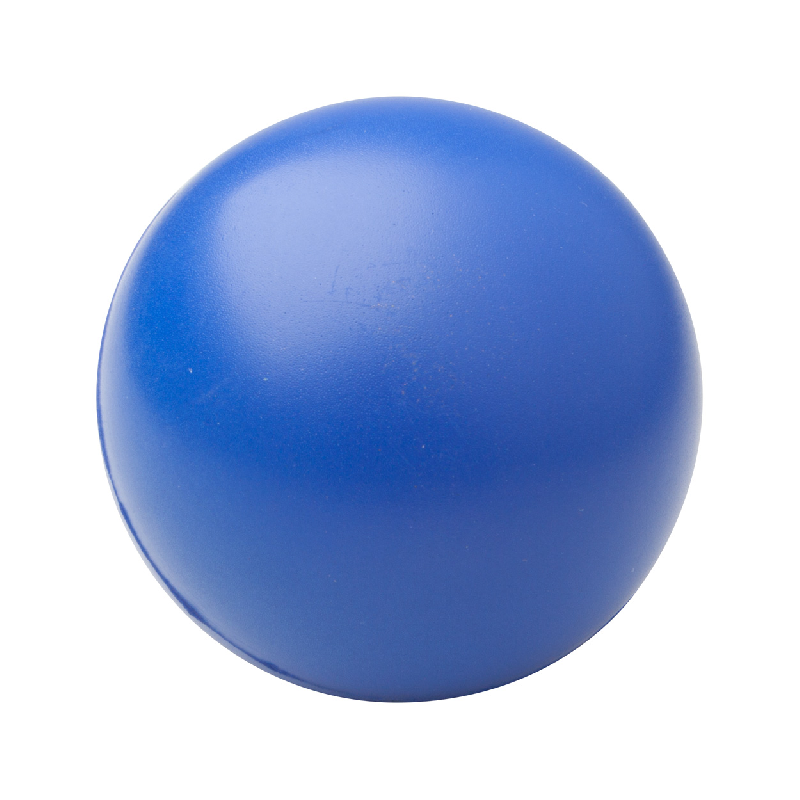 Balle anti-stress - mousse PU - couleur bleue - 26g_0