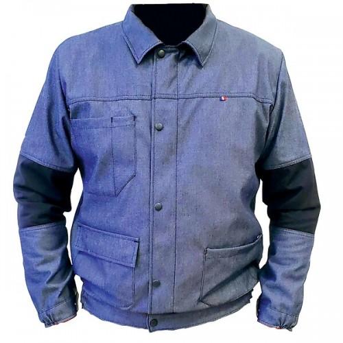 BLOUSON DE TRAVAIL - HOMME - DENIM - TAILLE 1 L'ASCENSEUR CONFECTION