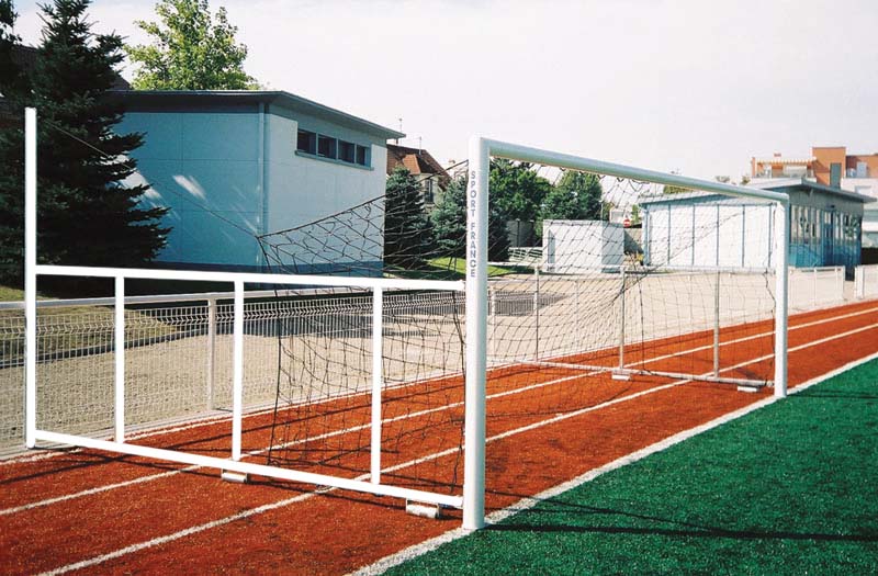 Buts de Football 6m x 2.10m Rabattables - Ref : 72047AP - Façades Alu Peint Ovoïdes 120x100_0