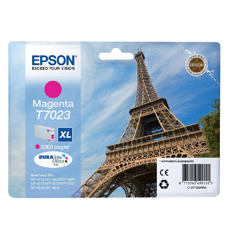 CARTOUCHE EPSON T7023 MAGENTA POUR IMPRIMANTES JET D'ENCRE