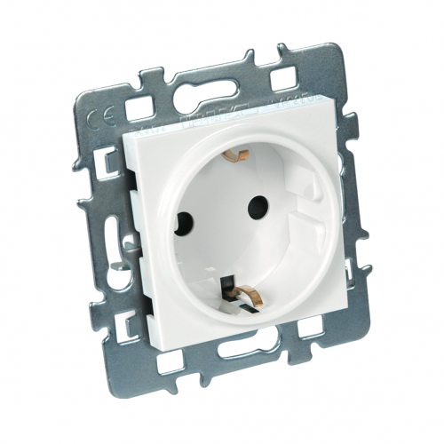CASUAL MÉCANISME 2P+T SCHUKO + CACHE ALU + SUPPORT MÉTAL DEBFLEX