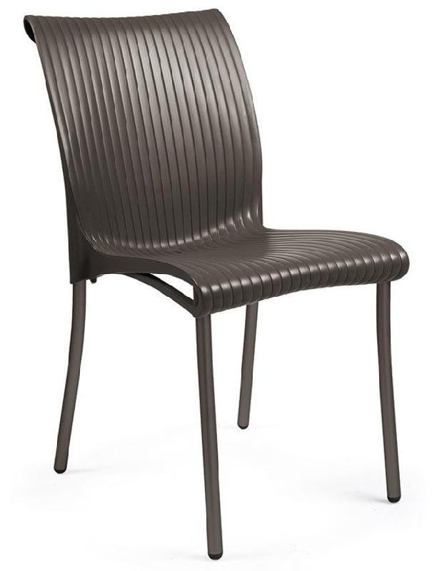 Chaise Colby - Coque en polypropylène colorée - Pieds en aluminium assortis_0