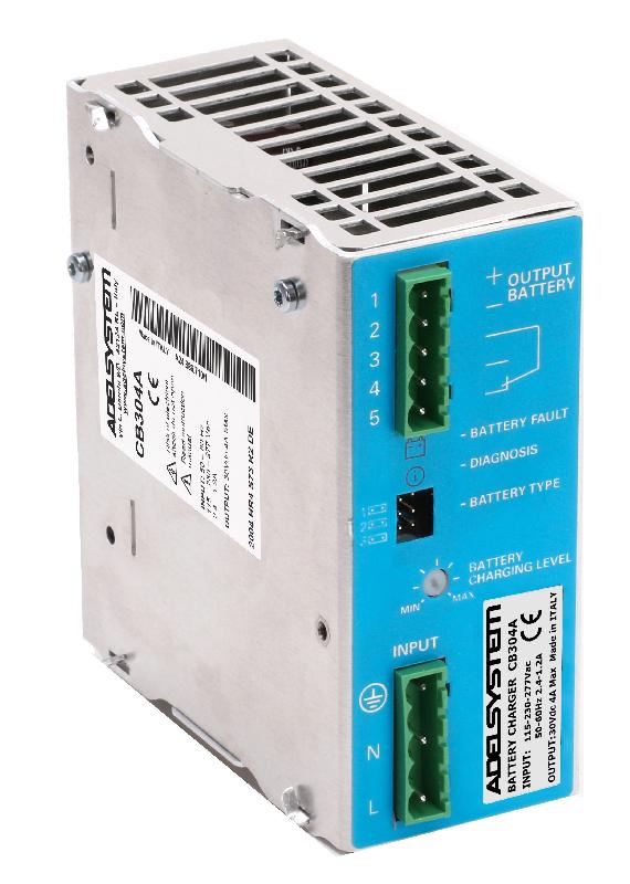 Chargeur de batterie rail DIN 30V / 4A - modèle CB304A - protections avancées et diagnostic automatique_0