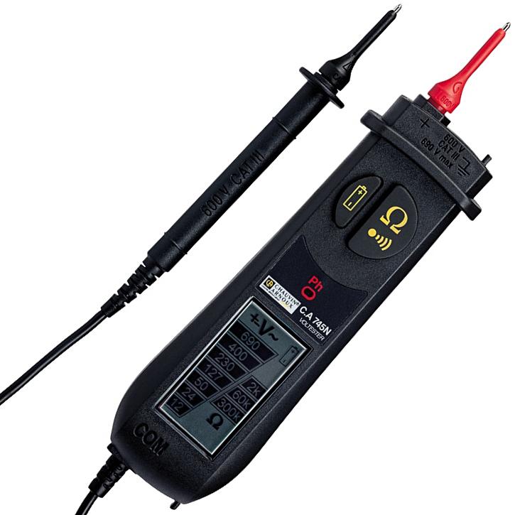 TESTEUR DE TENSION ET DE CONTINUITÉ, ÉCRAN LCD - CARCA745N