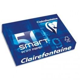 CLAIREFONTAINE RAMETTE DE 500 FEUILLES PAPIER BLANC SMART CLAIRALFA 50 GRAMMES FORMAT A4 1932