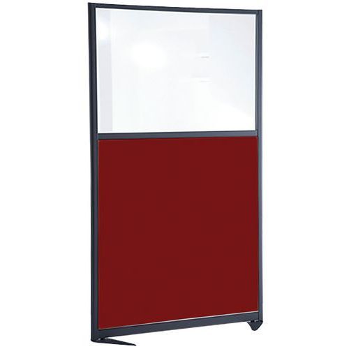 CLOISON DE SÉP ACOUSTIQUE SUR ALLÈGE 1500X1000 MM ROUGE - LIGNE M