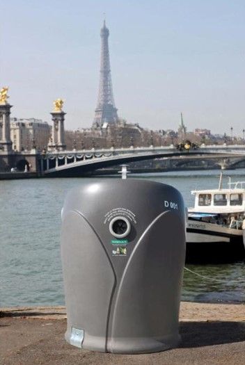 Conteneur d'apport volontaire de 3m3 pour collecte du verre - CITE_1